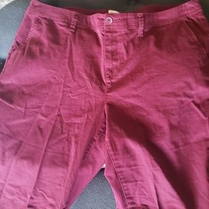 Maroon trousers